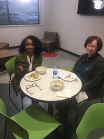 two women enjoying lunch