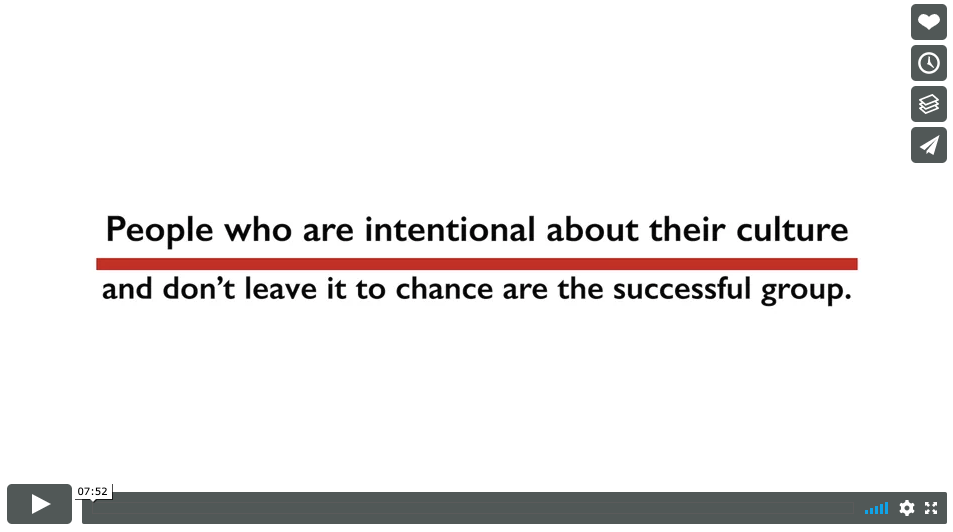 text: people who are intentional about their culture